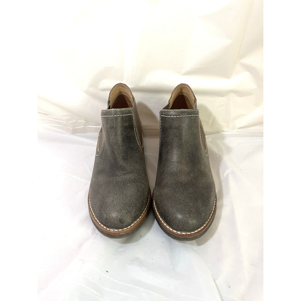 Biza size 36/ 5.5-6  Carson Gray Leather Slip On Booties